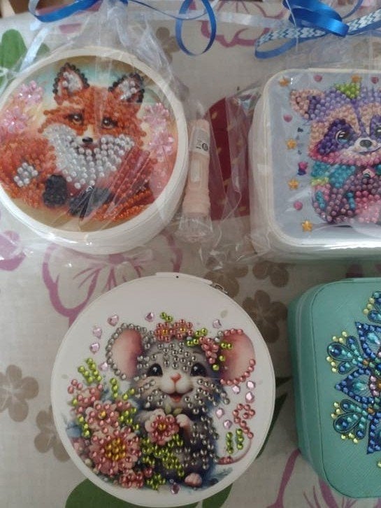 Sieraden doosjes Diamond Painting Handmade NIEUW, Nieuw, Ophalen of Verzenden, Knutselwerk, Nvt