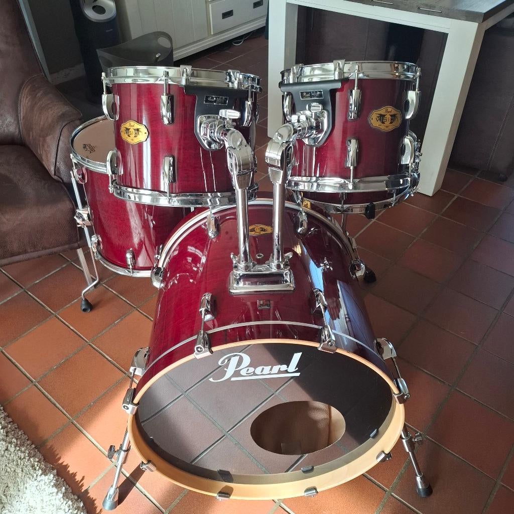 Pearl vision maple professioneel mooi gelakt drumstel zgst, Ophalen, Zo goed als nieuw, Drums of Percussie