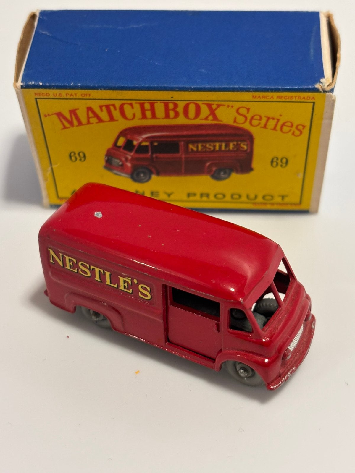 Matchbox nr69 Nestlé Van in doosje, Ophalen of Verzenden, Zo goed als nieuw, Auto, Matchbox