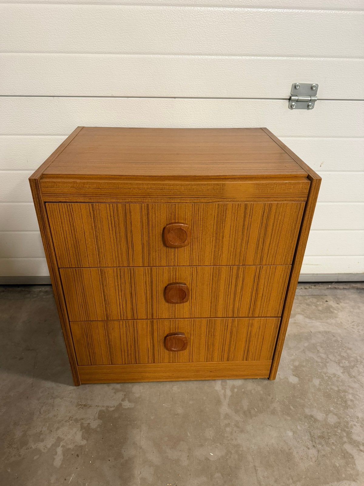 Vintage | ladekastje | nachtkastje | 3 lades | retro, Ophalen, Gebruikt, Vintage, 50 tot 100 cm