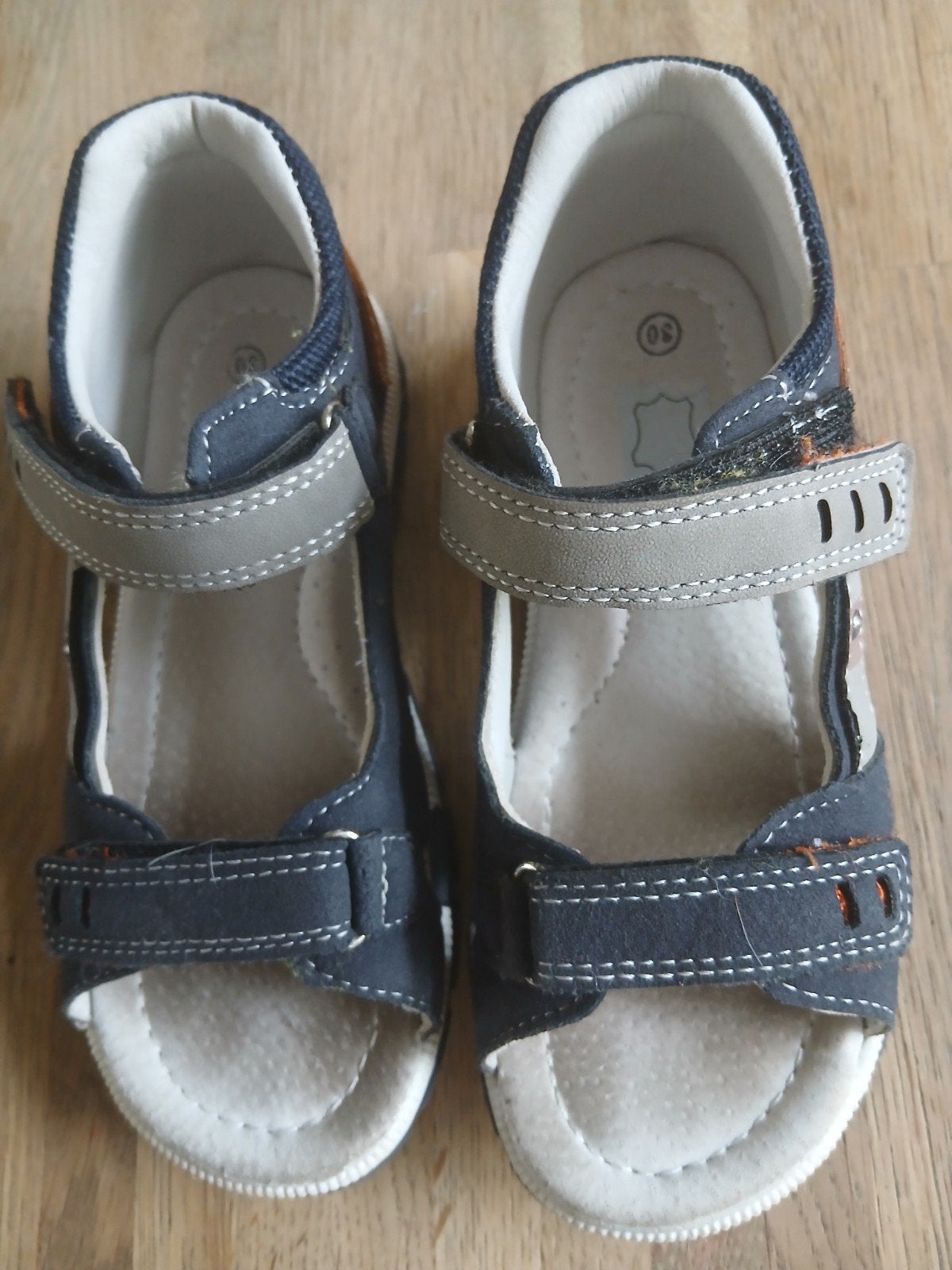 Kindersandalen maat 30 - Blauw/Bruin, Gebruikt, Schoenen, Ophalen of Verzenden, Onbekend