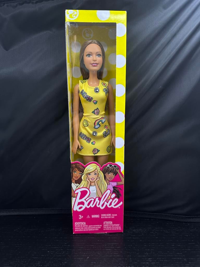 Barbie pop met Gele Jurk - Nieuw in Doos, Barbie, Z, Nieuw, Ophalen of Verzenden