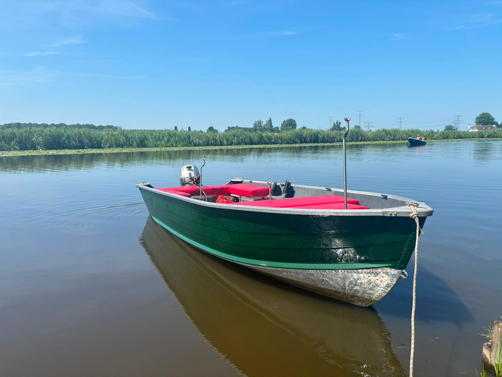 Visboot Quicksilver 450 Honda 20 pk 4 takt en boottrailer, Watersport en Boten, Ophalen, 10 tot 30 pk, Gebruikt, Viertaktmotor