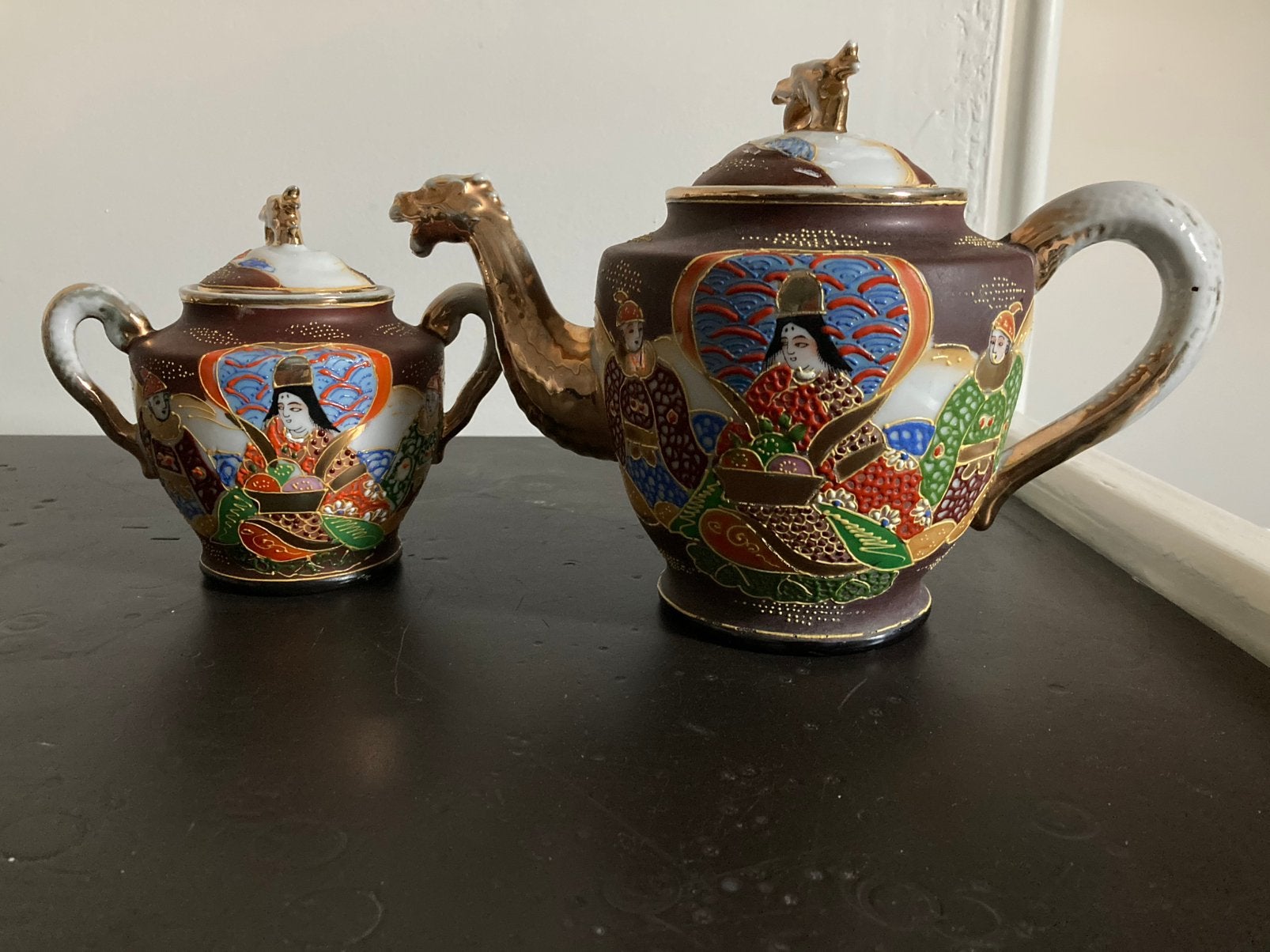 Theepot met suikerpot, Ophalen of Verzenden