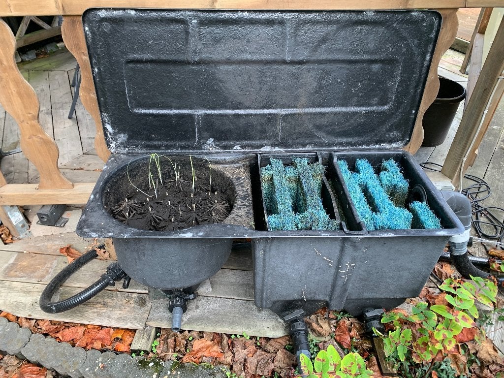 Vijverfilterset inclusief pomp, Tuin en Terras, Vijvers, Ophalen, Gebruikt