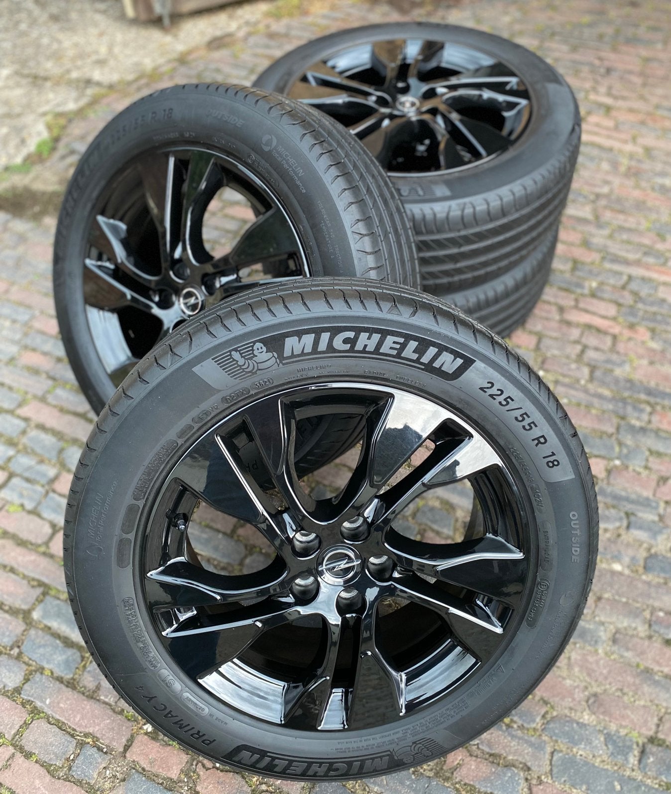 ALS NW zwarte 18” Opel Grandland velgen + 225/55R18 Michelin, Auto-onderdelen, Banden en Velgen, 18 inch, Banden en Velgen, Nieuw