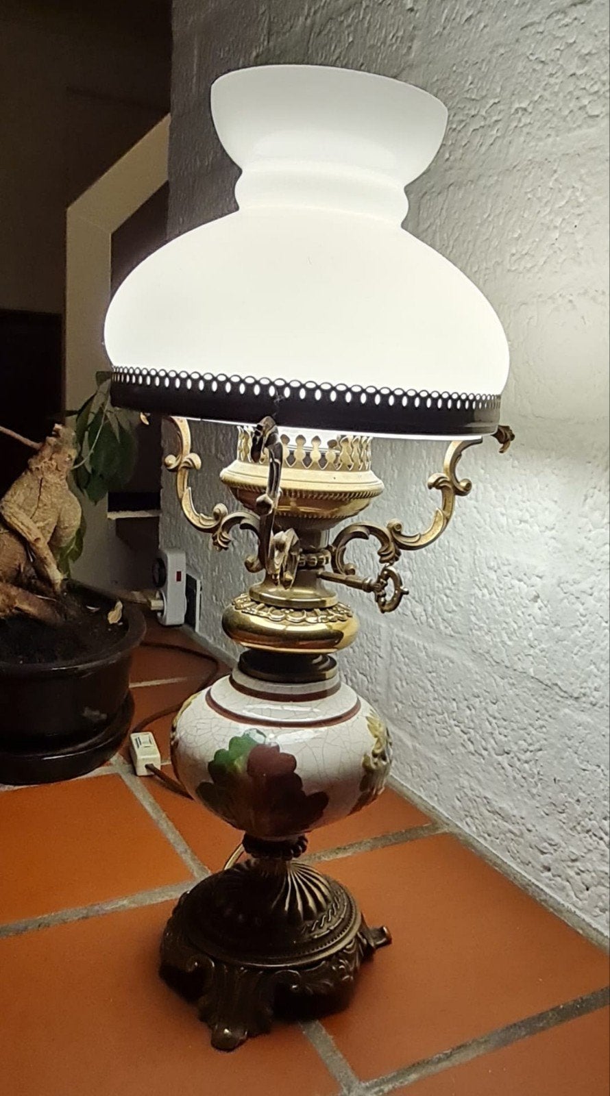Antieke schemerlamp, Antiek en Kunst, Antiek | Lampen, Ophalen