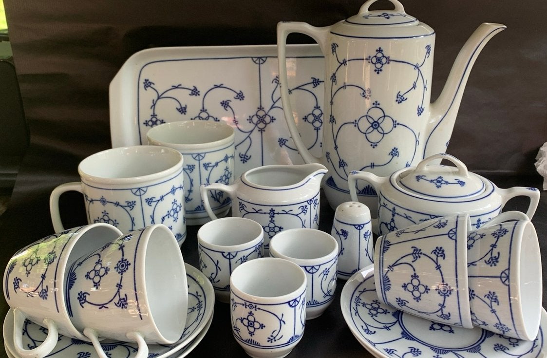 Prachtig servies Blau Saks, Huis en Inrichting, Ophalen of Verzenden, Zo goed als nieuw, Overige stijlen, Porselein