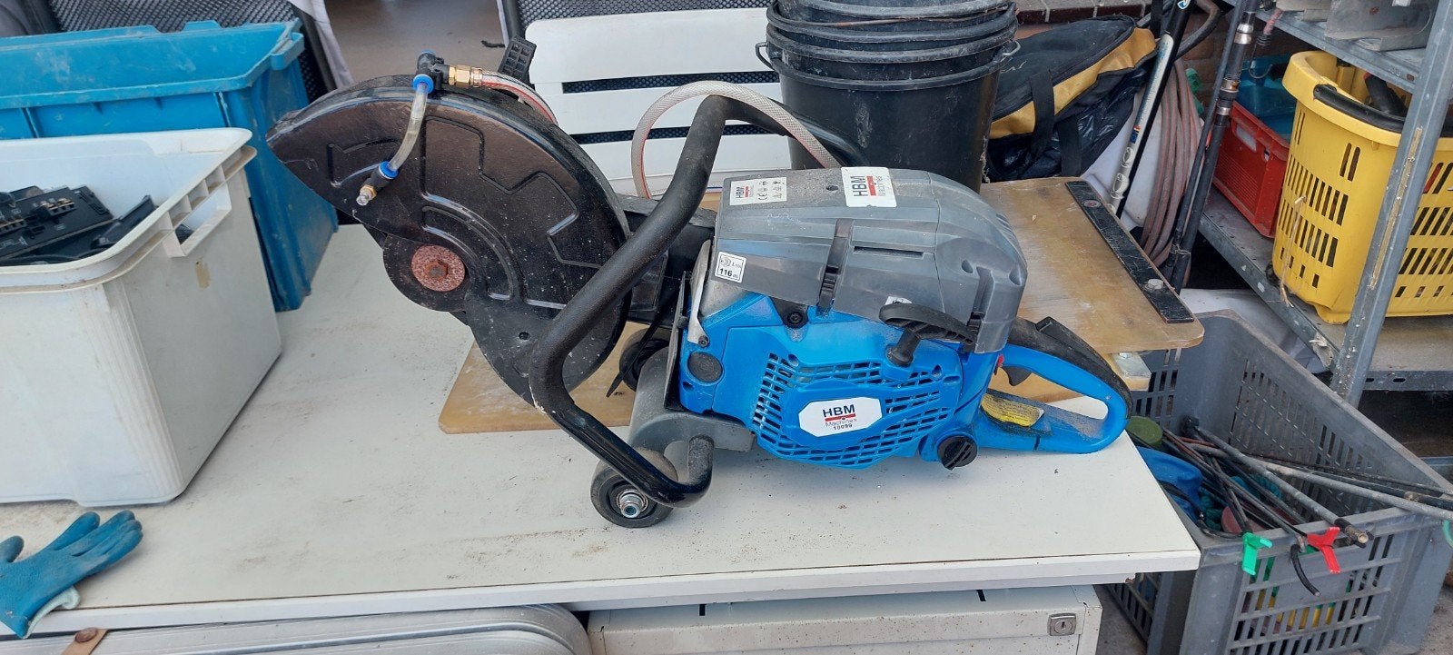 HBM Doorslijper / Kettingzaag - Krachtige Zaagmachine, Doe-het-zelf en Verbouw, Ophalen, Gebruikt, 70 mm of meer, 1200 watt of meer