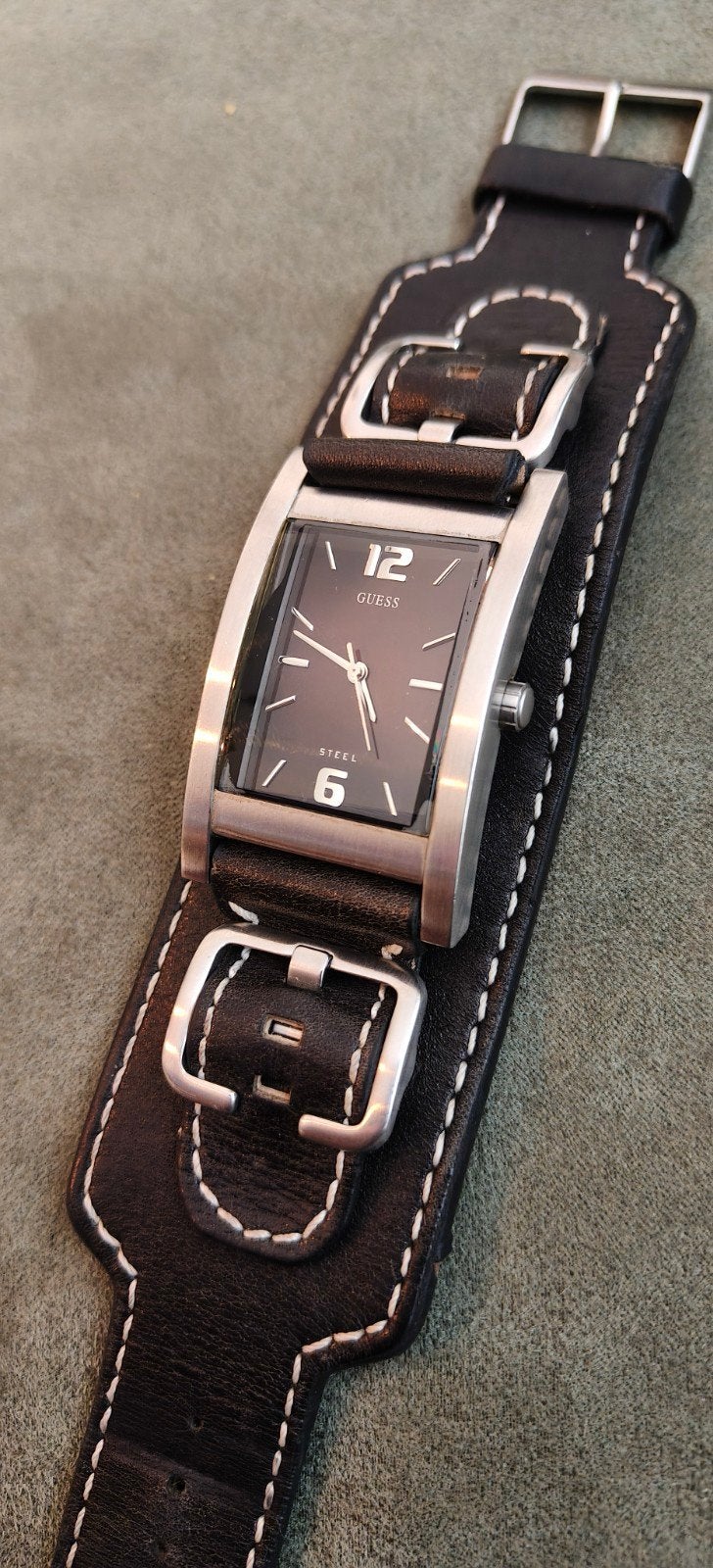 Guess horloge, Ophalen of Verzenden, Zo goed als nieuw, Zwart, Android