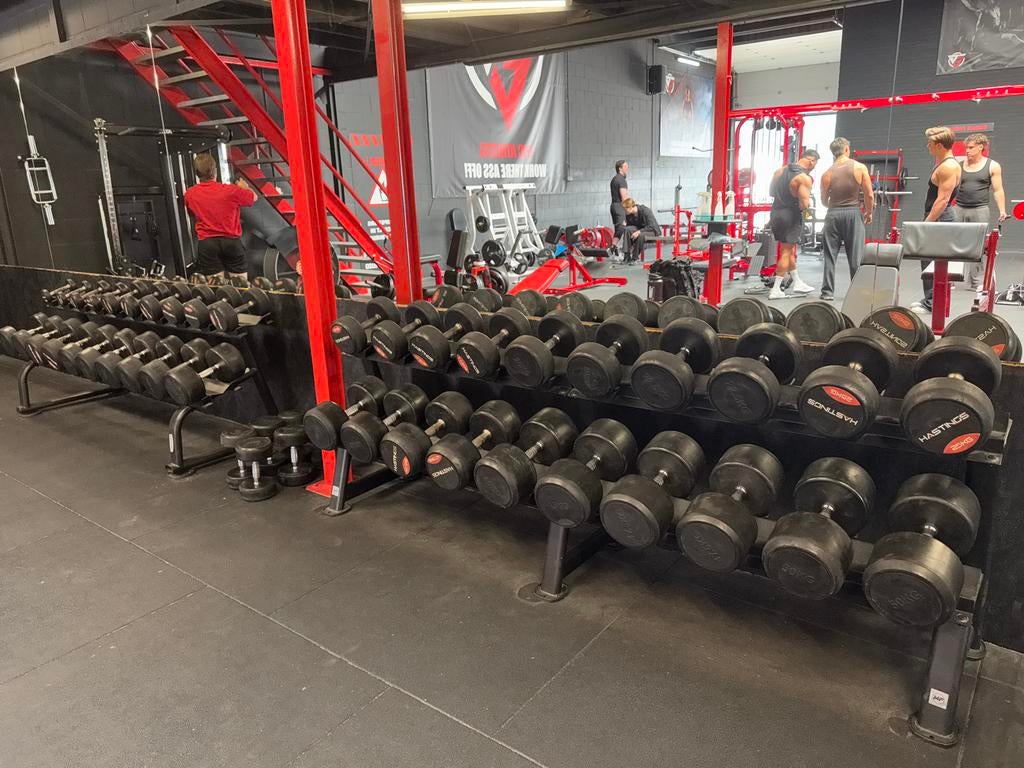 Dumbbells 2,5-50kg (Hastings & merkloos) - Complete set, Ophalen, Gebruikt, Dumbbell