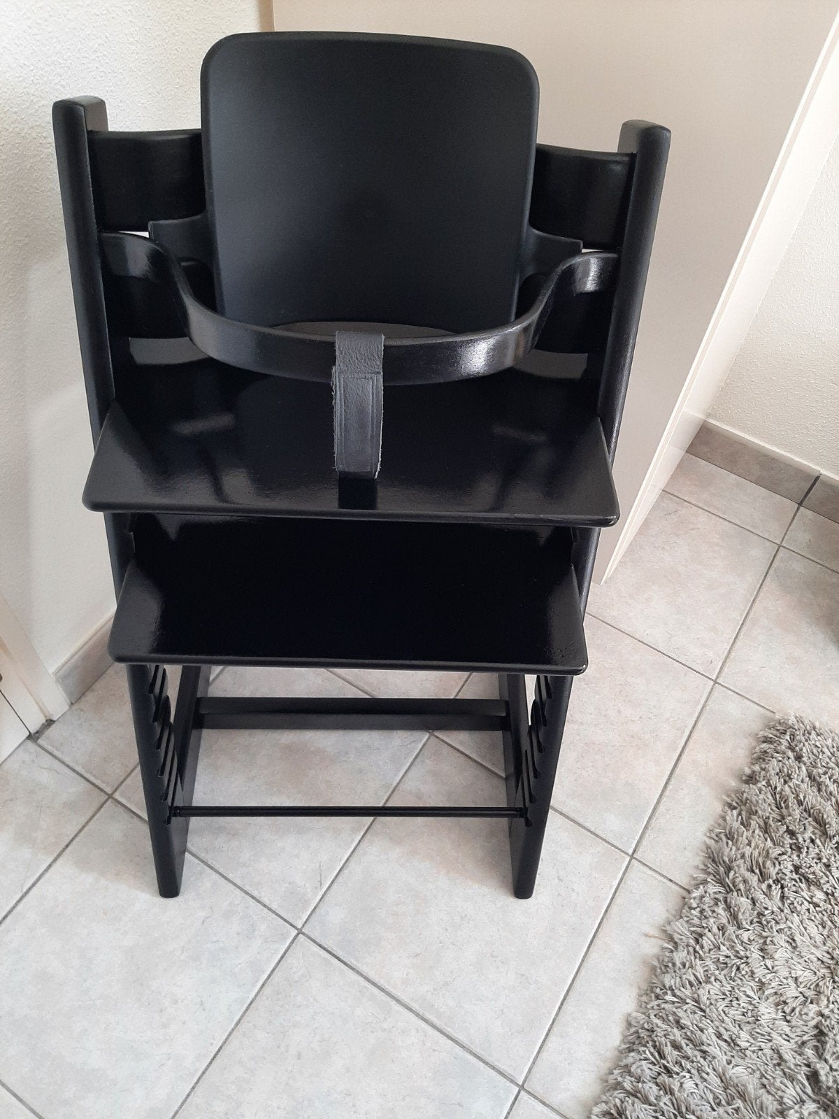 Stokke Tripp Trapp Meegroeistoel Zwart., Ophalen, Zo goed als nieuw, Meegroeistoel