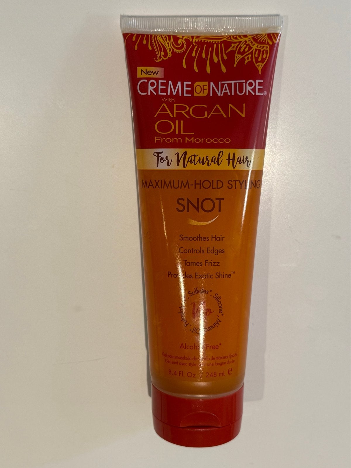 NIEUW Creme of Nature Argan Oil Styling Snot - 248ml, Ophalen of Verzenden, Nieuw, Gel, Wax, Haarlak of Mousse
