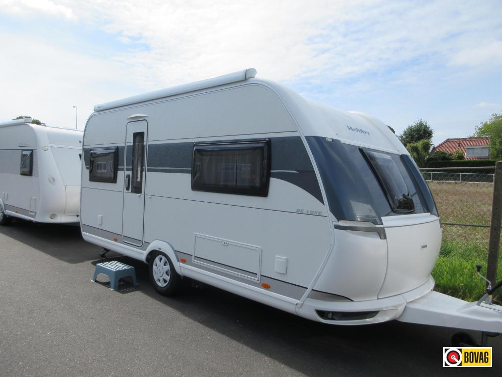 Hobby De Luxe 460 UFE + Mover+Luifel, Caravans en Kamperen, Rondzit, Hobby, Overige typen, 4 tot 5 meter