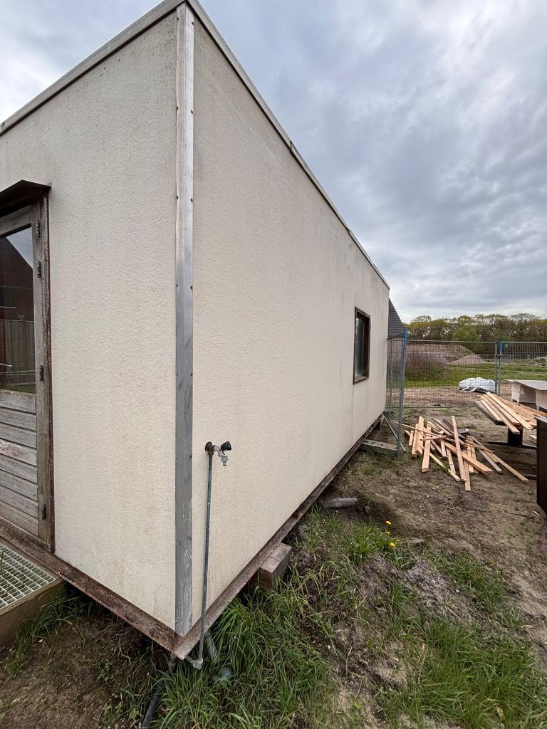 Schaftkeet / Bouwkeet 6x3mtr met toilet te koop!, Doe-het-zelf en Verbouw, Overige Doe-het-zelf en Verbouw, Ophalen, Gebruikt
