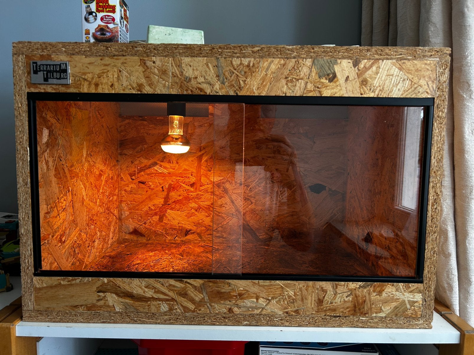 Terrarium 60x40x40, Dieren en Toebehoren, Reptielen en Amfibieën | Toebehoren, Ophalen, Zo goed als nieuw