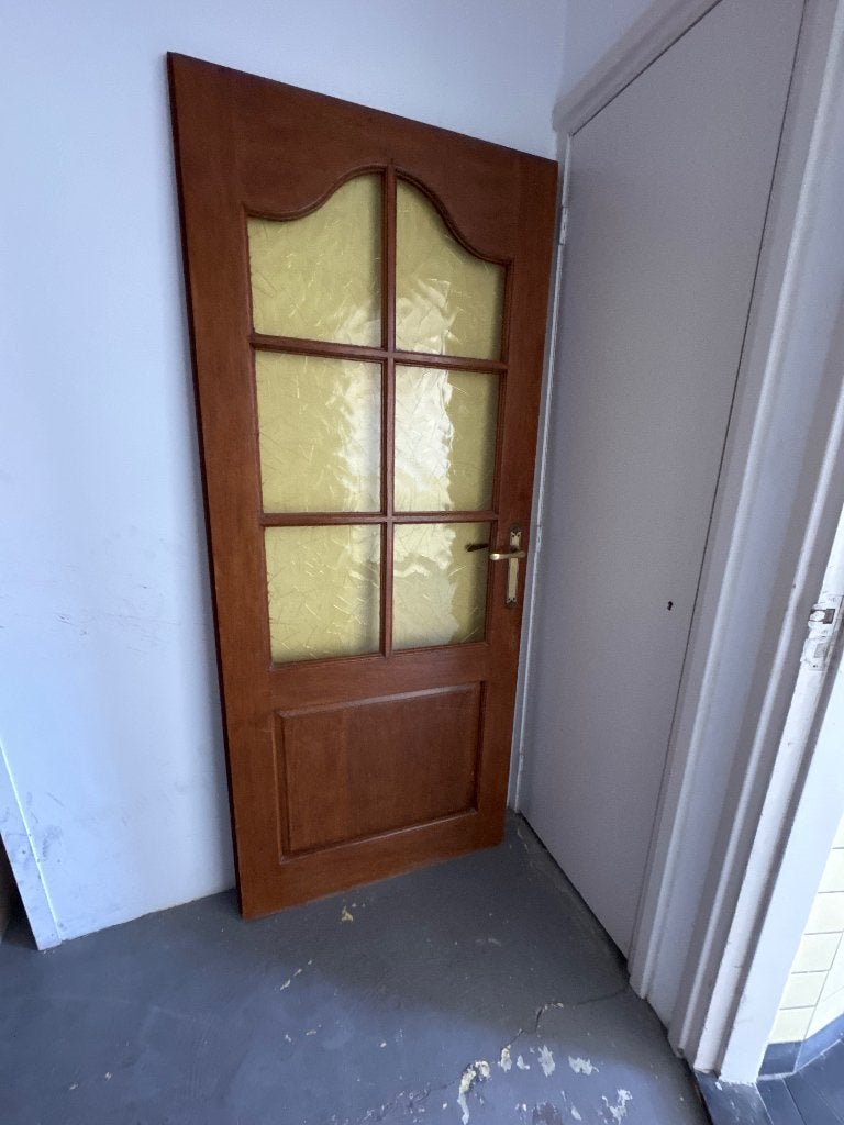 Deur. Meranti. 201x83, Doe-het-zelf en Verbouw, Deuren en Horren, Ophalen, Gebruikt, 80 tot 100 cm, Binnendeur