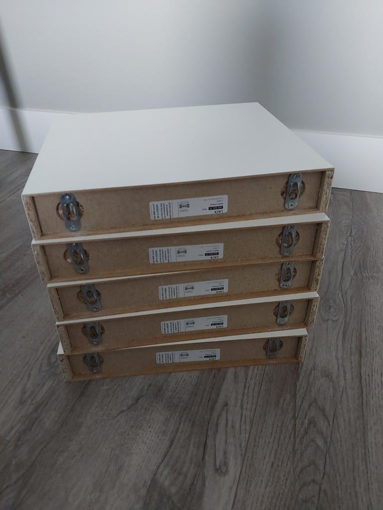 5x IKEA LACK wandplank wit - 30x26 cm, Ophalen, Gebruikt