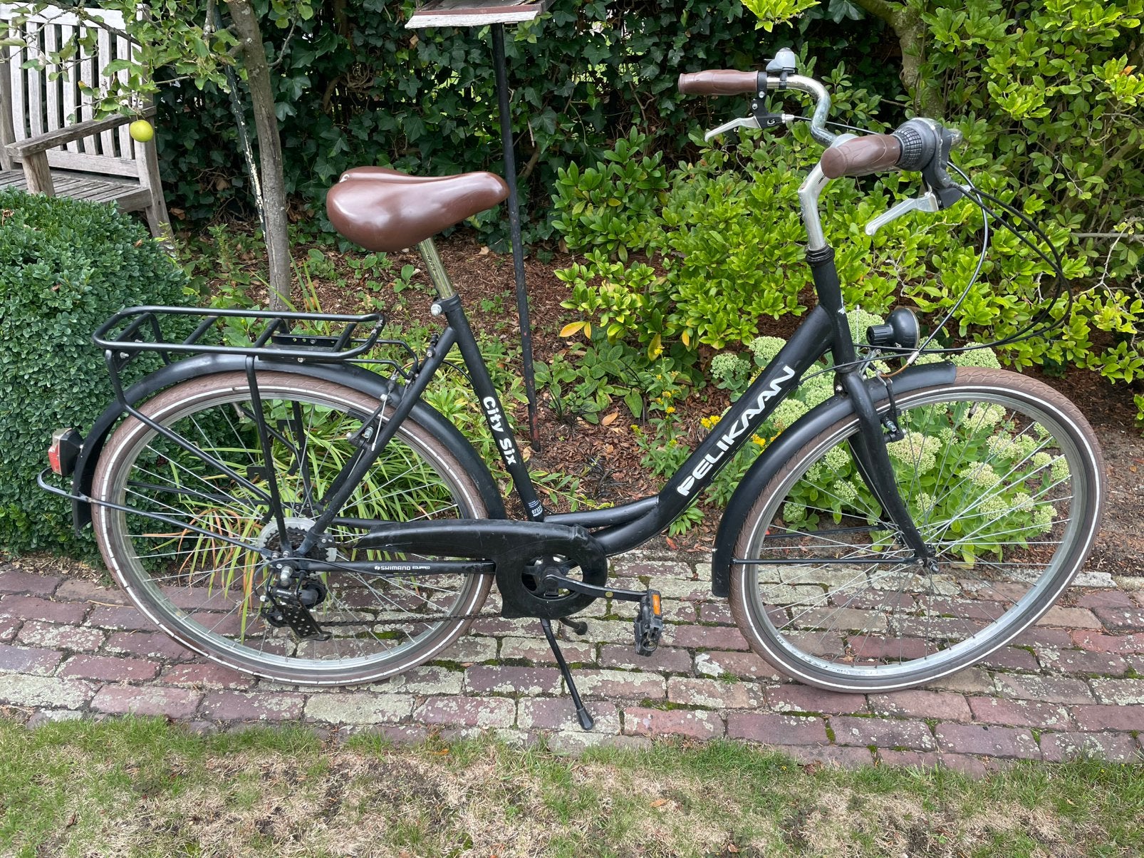 Damesfiets pelikaan 6 versnellingen, Fietsen en Brommers, 53 tot 56 cm, Versnellingen, Zo goed als nieuw, 0 zitjes