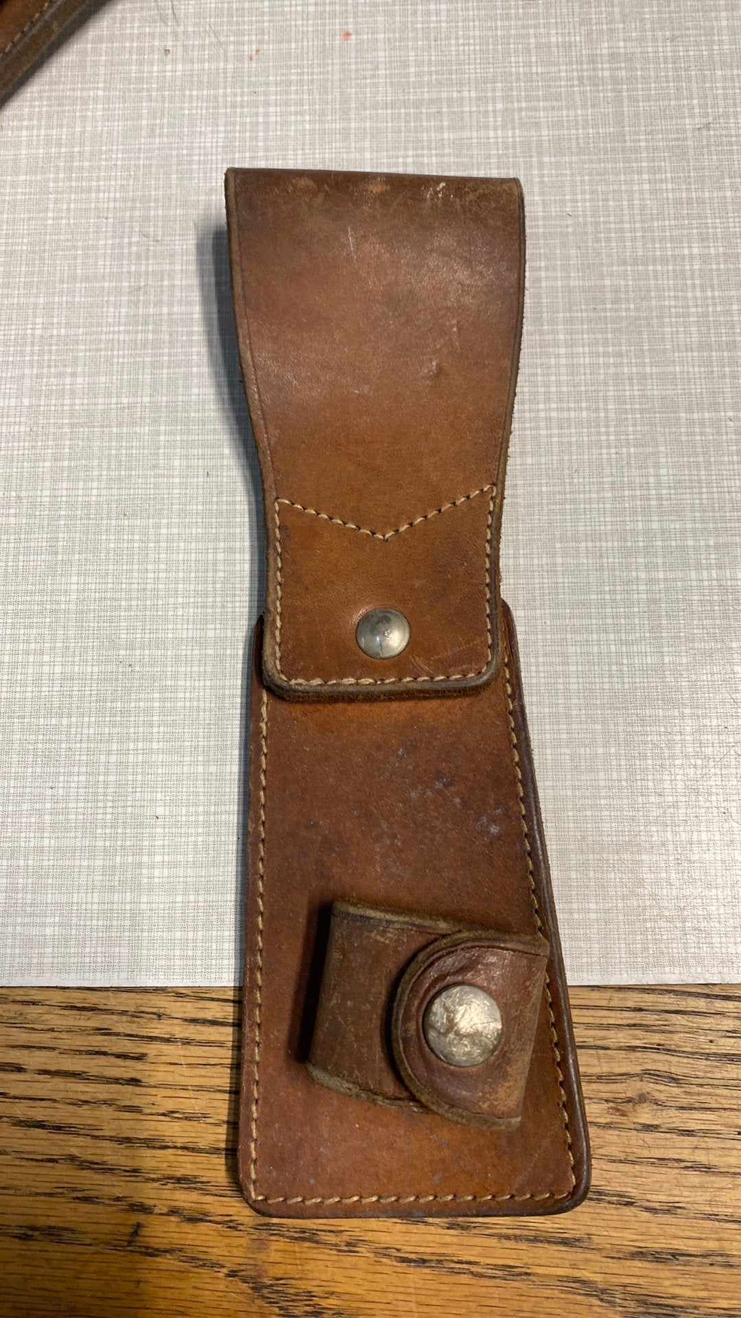Originele KMar knuppelhouder - Bruin leer. 5 euro, Ophalen of Verzenden, H, H, H
