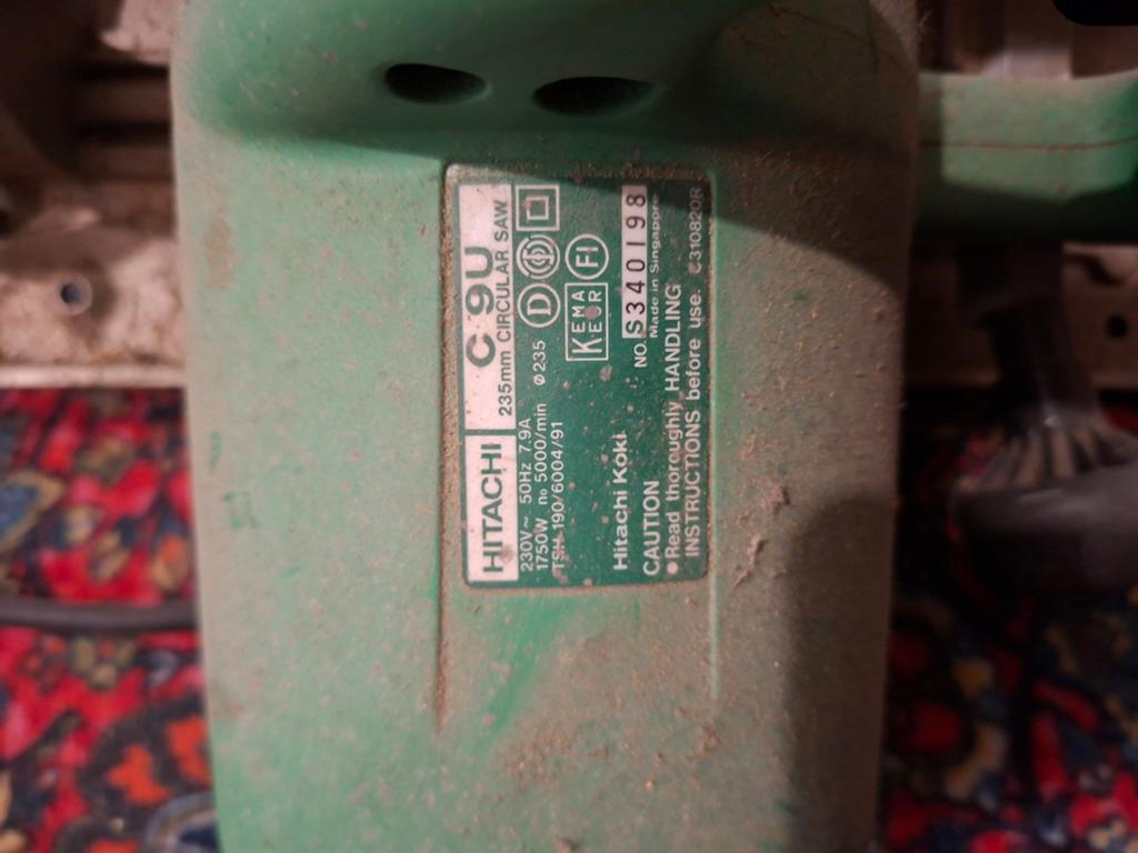 Hitachi C9U Cirkelzaag - Gebruikt maar Functioneel, Ophalen, Gebruikt, Cirkelzaag, 70 mm of meer