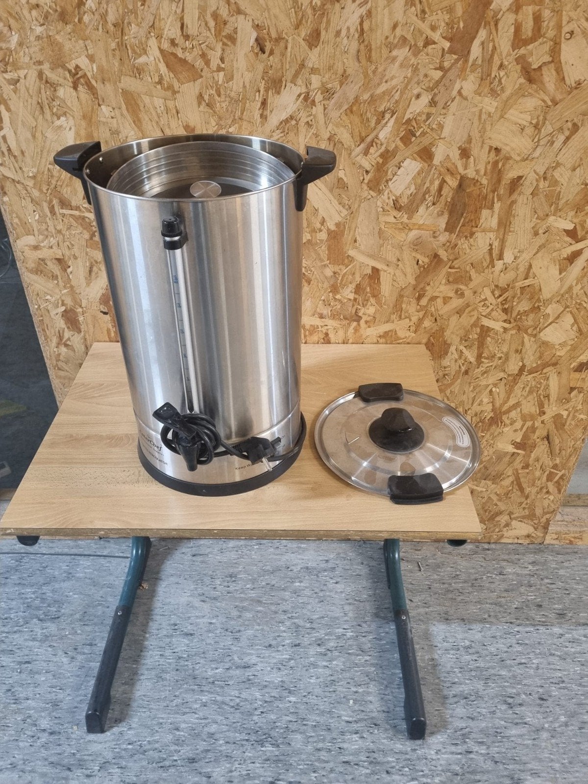 RVS Koffie Perculator - Grote Capaciteit, Gebruikt, Overige modellen, 10 kopjes of meer, Gemalen koffie