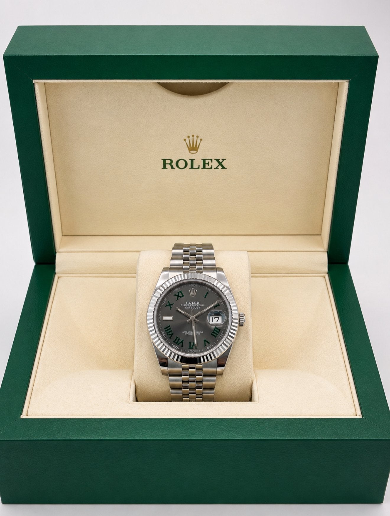 Rolex Datejust 41 Wimbledon, Sieraden, Tassen en Uiterlijk, Horloges | Heren, Staal, Rolex, Verzenden, Polshorloge