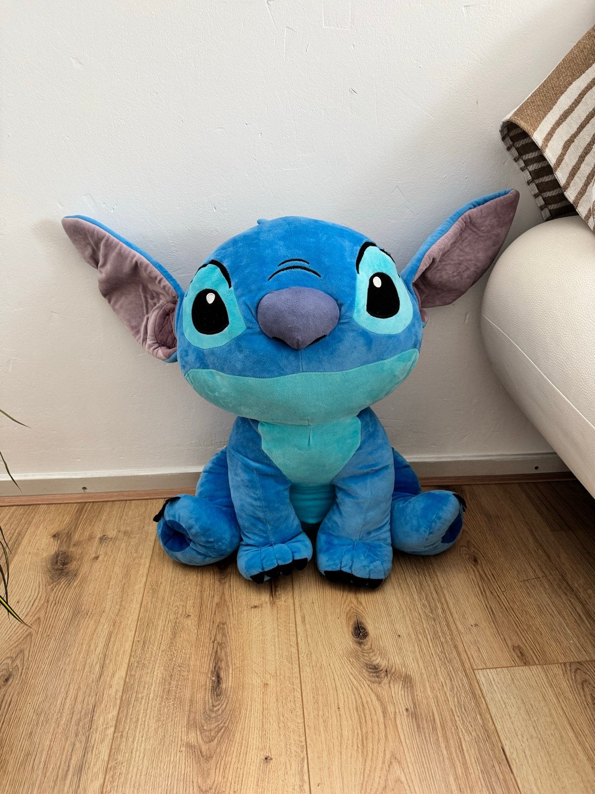 Grote Disney Stitch en Leroy knuffels met geluid, Verzenden, Overige typen, Blauw, Zo goed als nieuw