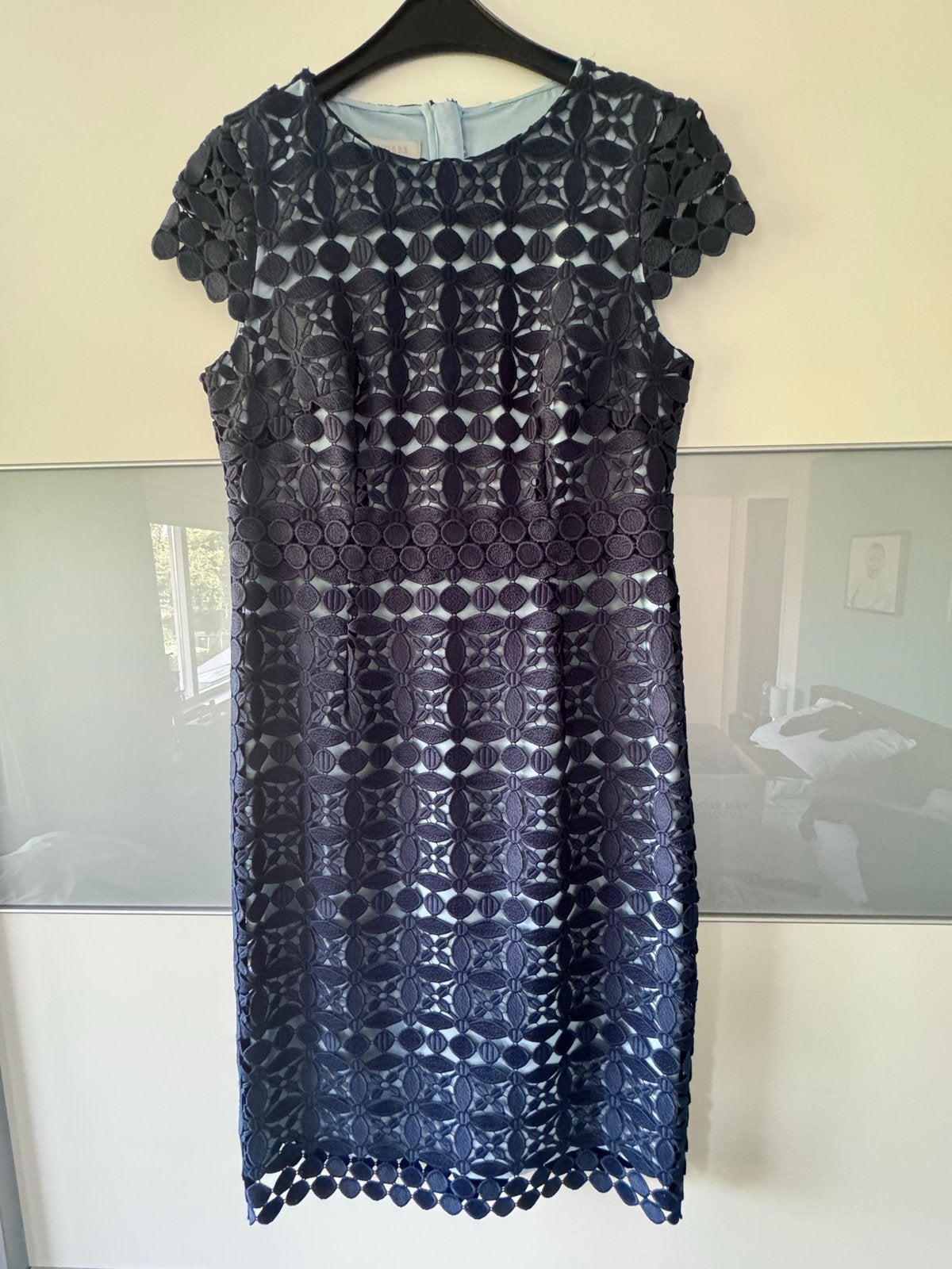 Hobbs London Navy Kanten Jurk Maat 38/40 (M), Kleding | Dames, Maat 38/40 (M), Blauw, Ophalen of Verzenden, Zo goed als nieuw