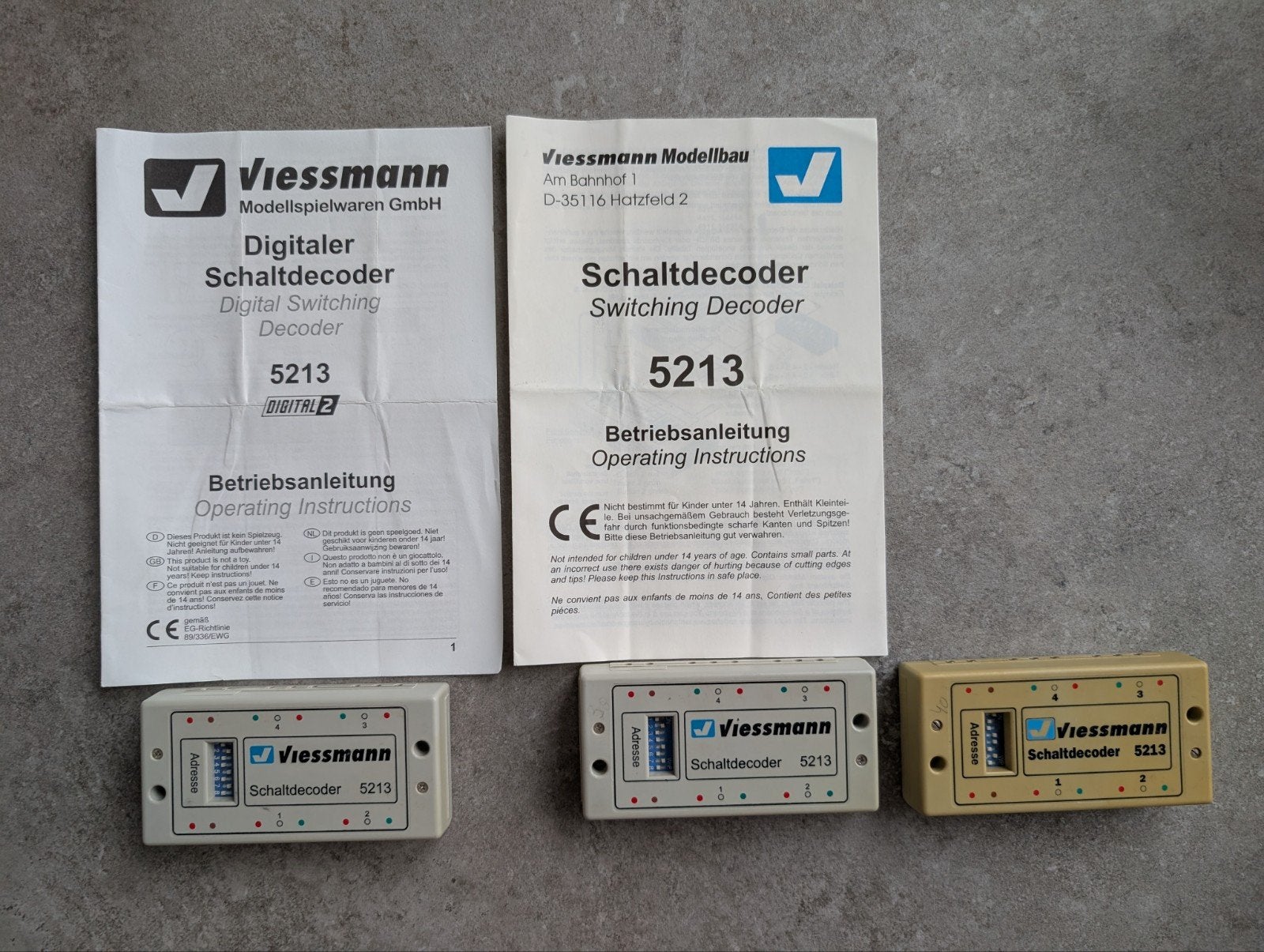 3 stuks Viessmann Schaltdecoder 5213, Ophalen of Verzenden, Zo goed als nieuw, Gelijkstroom of Wisselstroom, Overige typen