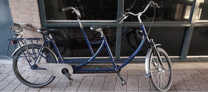 Tandem met 7 versnellingen, Fietsen en Brommers, Fietsen | Tandems, Ophalen, Minder dan 10 versnellingen, Gebruikt, Onbekend