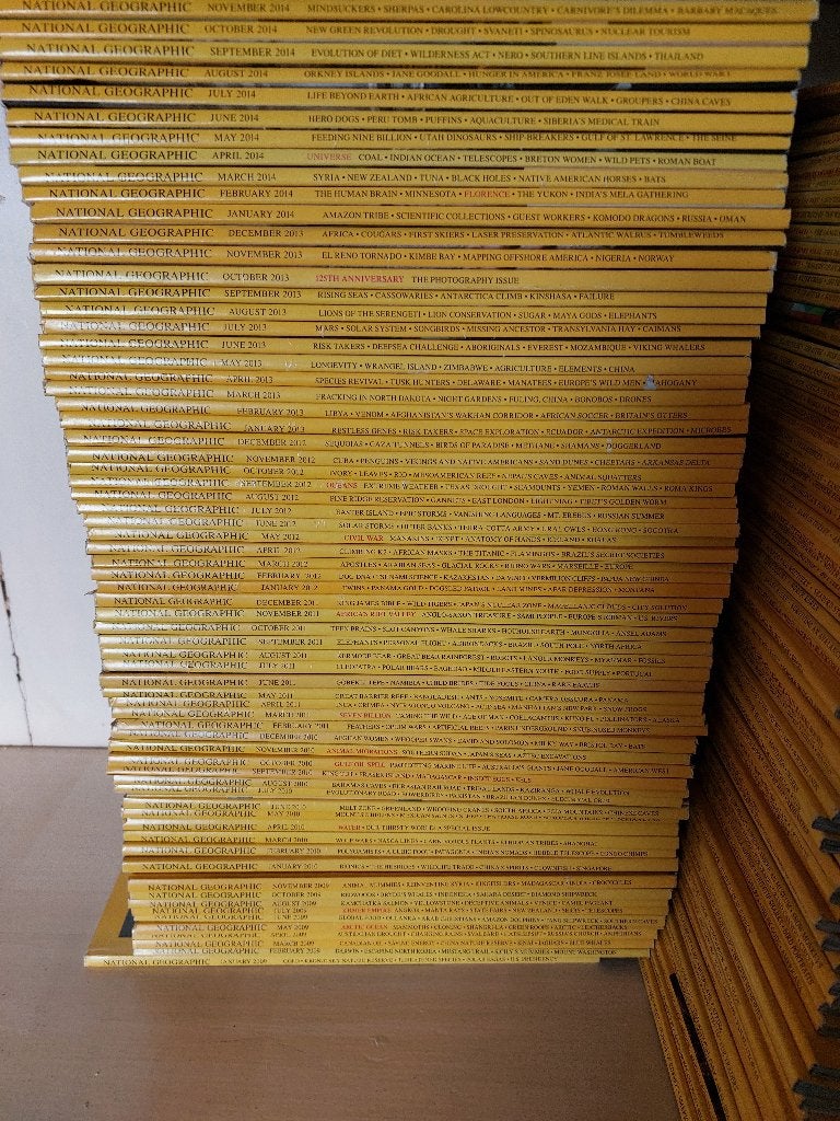 Magazines National Geographic vanaf 1953, Boeken, Tijdschriften en Kranten, Ophalen, Gelezen, Wetenschap en Natuur