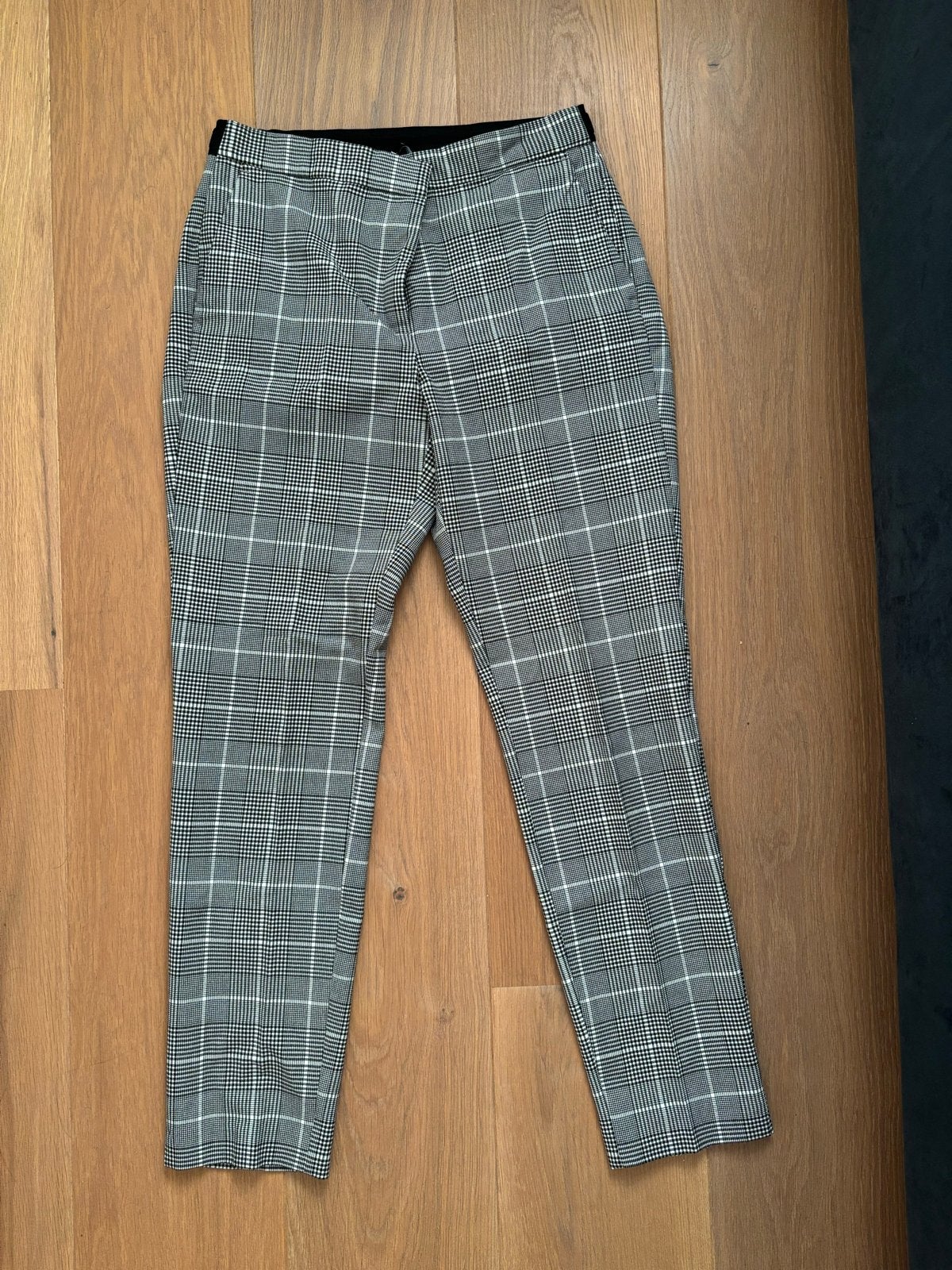 Zara geruite broek - Maat M, Maat 38/40 (M), Zwart, Ophalen of Verzenden, Zo goed als nieuw