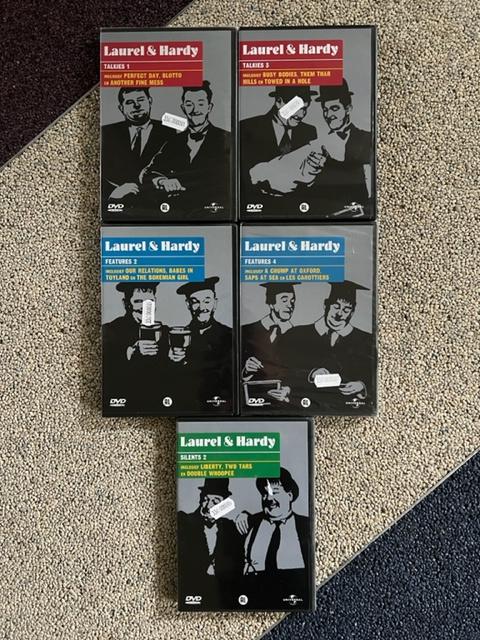 Set van 5 Laurel & Hardy DVD's – NIEUW, Cd's en Dvd's, Alle leeftijden, Ophalen of Verzenden, Nieuw in verpakking, Overige genres
