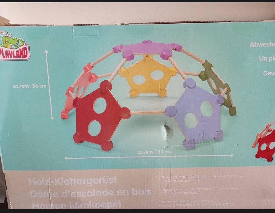 Playland Houten Klimkoepel - Klimtoestel voor Kinderen, Ophalen, Nieuw, Klimwand