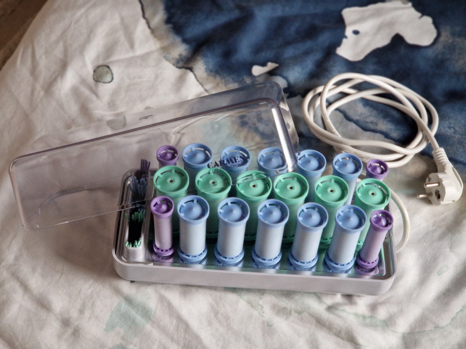 Carmen Hitte Rollers voor Krullen - Complete Set, Witgoed en Apparatuur, Ophalen of Verzenden, Zo goed als nieuw, Hand- en Voetverzorging