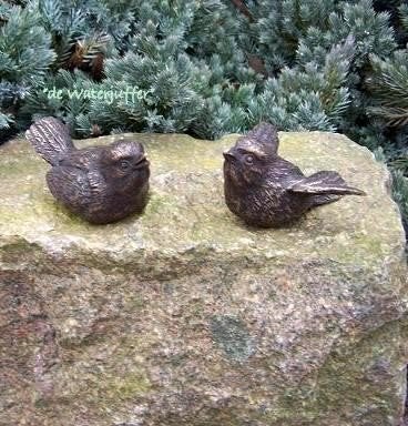 020* Bronzen set vogels(Boven €75 geenverzendkosten), Tuin en Terras, Tuinbeelden, Ophalen of Verzenden, Nieuw, Overige materialen