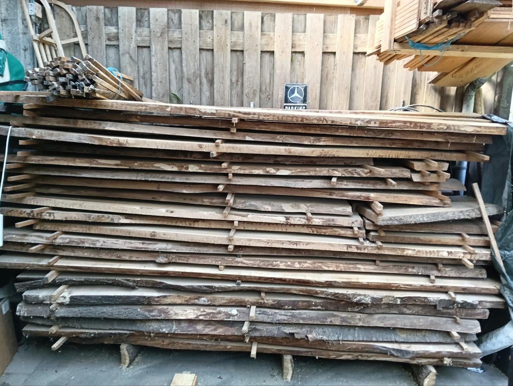 Kersen hout - Diverse lengtes en breedtes, Doe-het-zelf en Verbouw, Hout en Planken, Ophalen, 25 tot 50 mm, Zo goed als nieuw