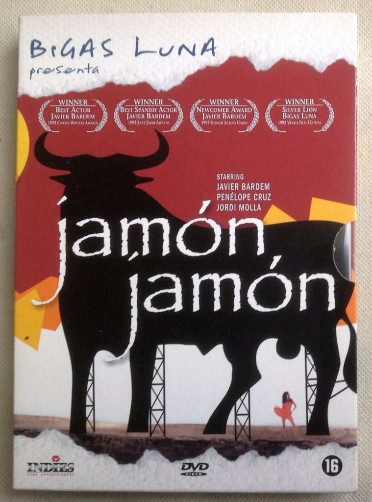 Jamon, Jamon Penélope Cruz Javier Bardem Bigas Luna, Vanaf 16 jaar, Verzenden, Zo goed als nieuw, Spanje
