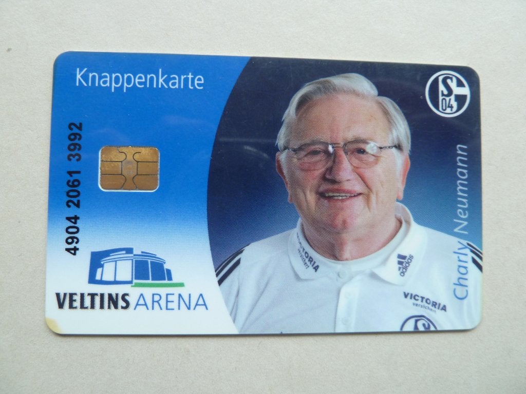 Knappenkarte   Charly.Neumann.  Schalke 04, Ophalen of Verzenden, Zo goed als nieuw, Buitenlandse clubs, Overige typen
