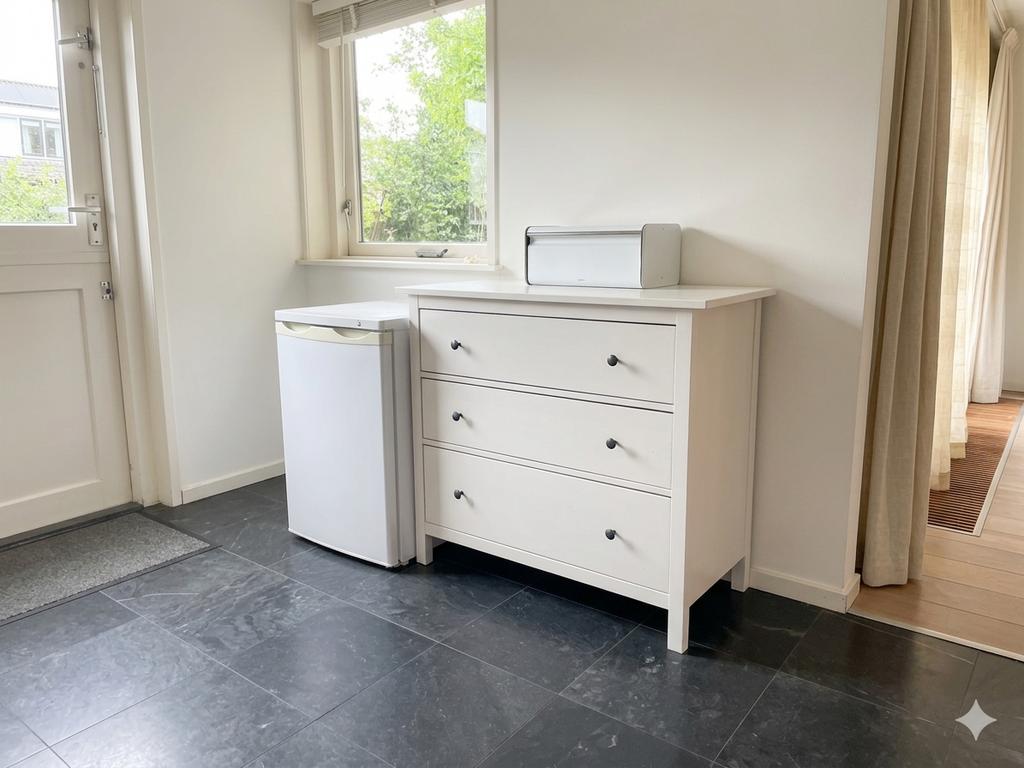 Witte ladekast met 3 lades, Huis en Inrichting, Ophalen, Gebruikt, 100 tot 150 cm, 3 of 4 laden