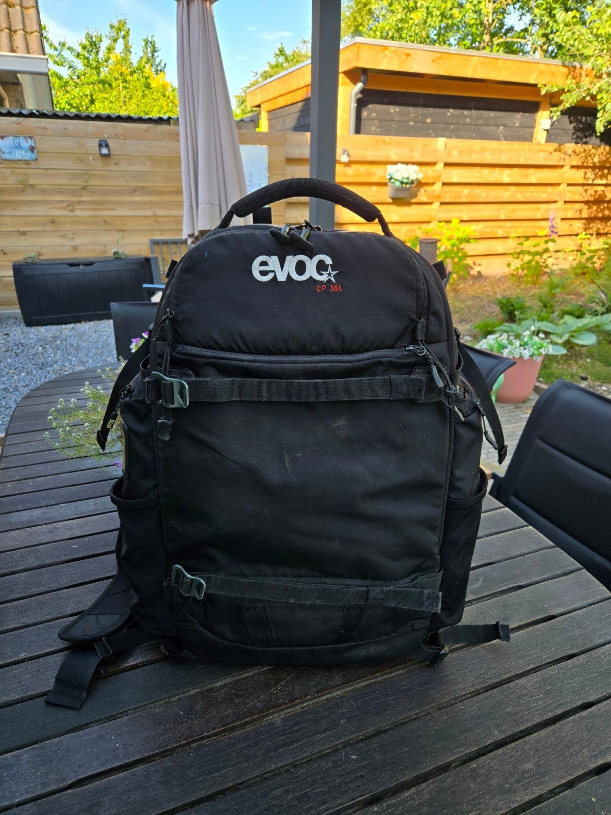 EVOC CP 35L Fotorugzak - Zwart, Zo goed als nieuw, Audio, Tv en Foto, Fotografie | Fototassen, Ophalen of Verzenden, Zo goed als nieuw