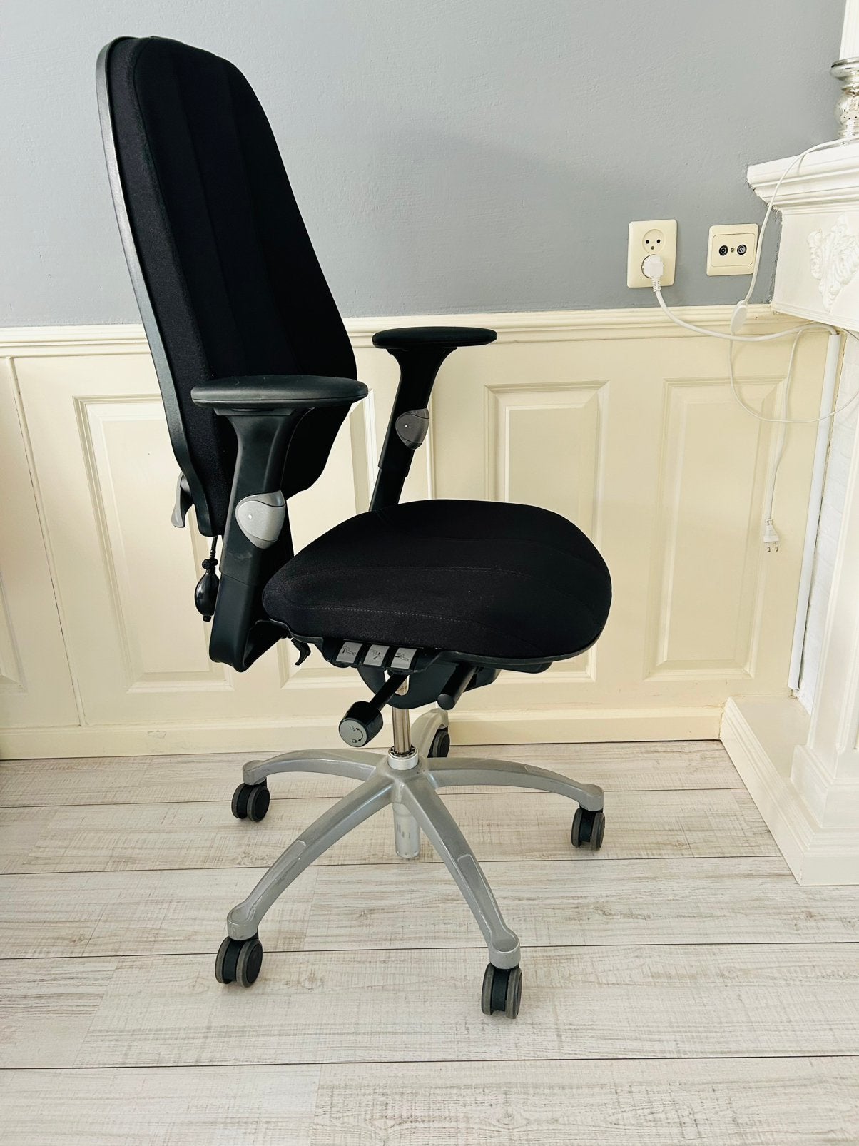 DE BESTE ERGONOMISCHE BUREAUSTOEL RH LOGIC 400 DIE ER IS !!!, Gaming bureaustoel, Zwart, Ophalen of Verzenden, Zo goed als nieuw