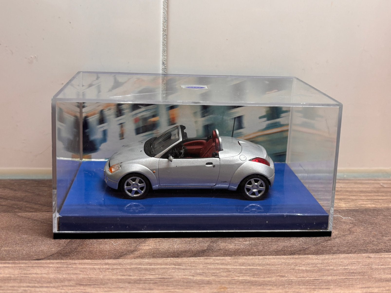 Ford StreetKa 2003 Zilver Metallic Minichamps 1:43, Hobby en Vrije tijd, Modelauto's | 1:43, Ophalen of Verzenden, Zo goed als nieuw