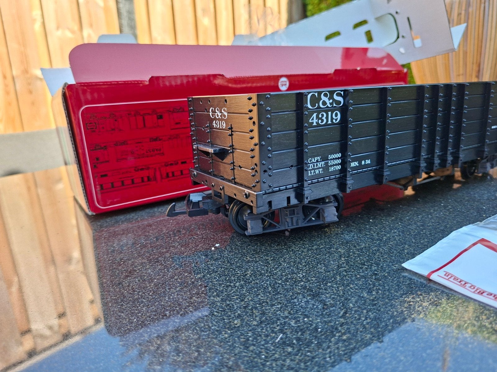 nieuwe lgb hoge bakwagon 40735 Colorado & Southern, Ophalen of Verzenden, Nieuw, Wagon, LGB