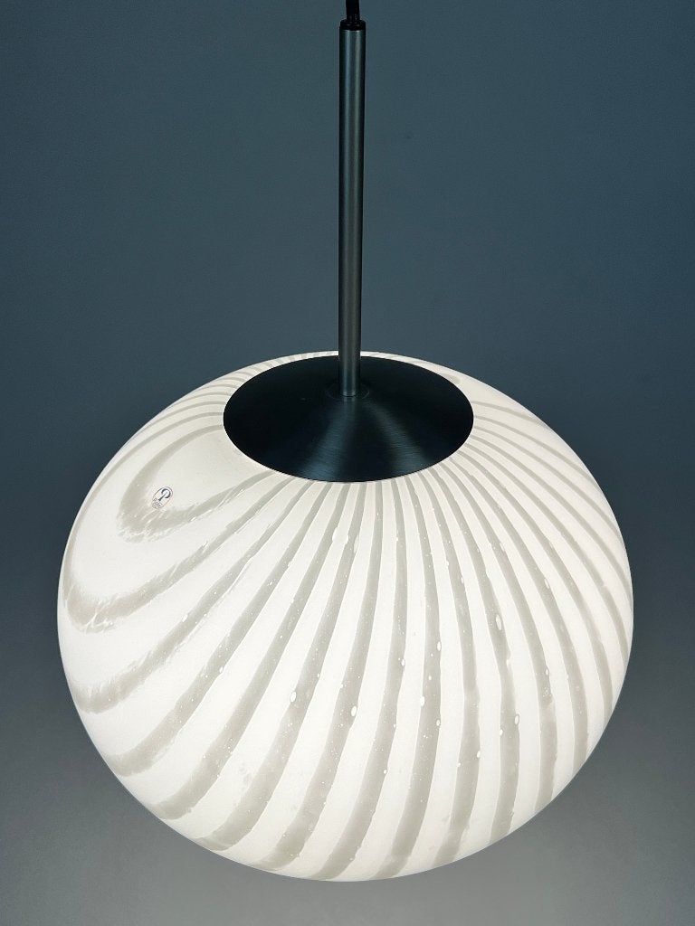 Vintage Hanglamp, Peill & Putzler, Zebra/Swirl, Gebruikt, Vintage, Design, Duits Design, MCM, Midcentury, Peill & Putzler, Onbekend