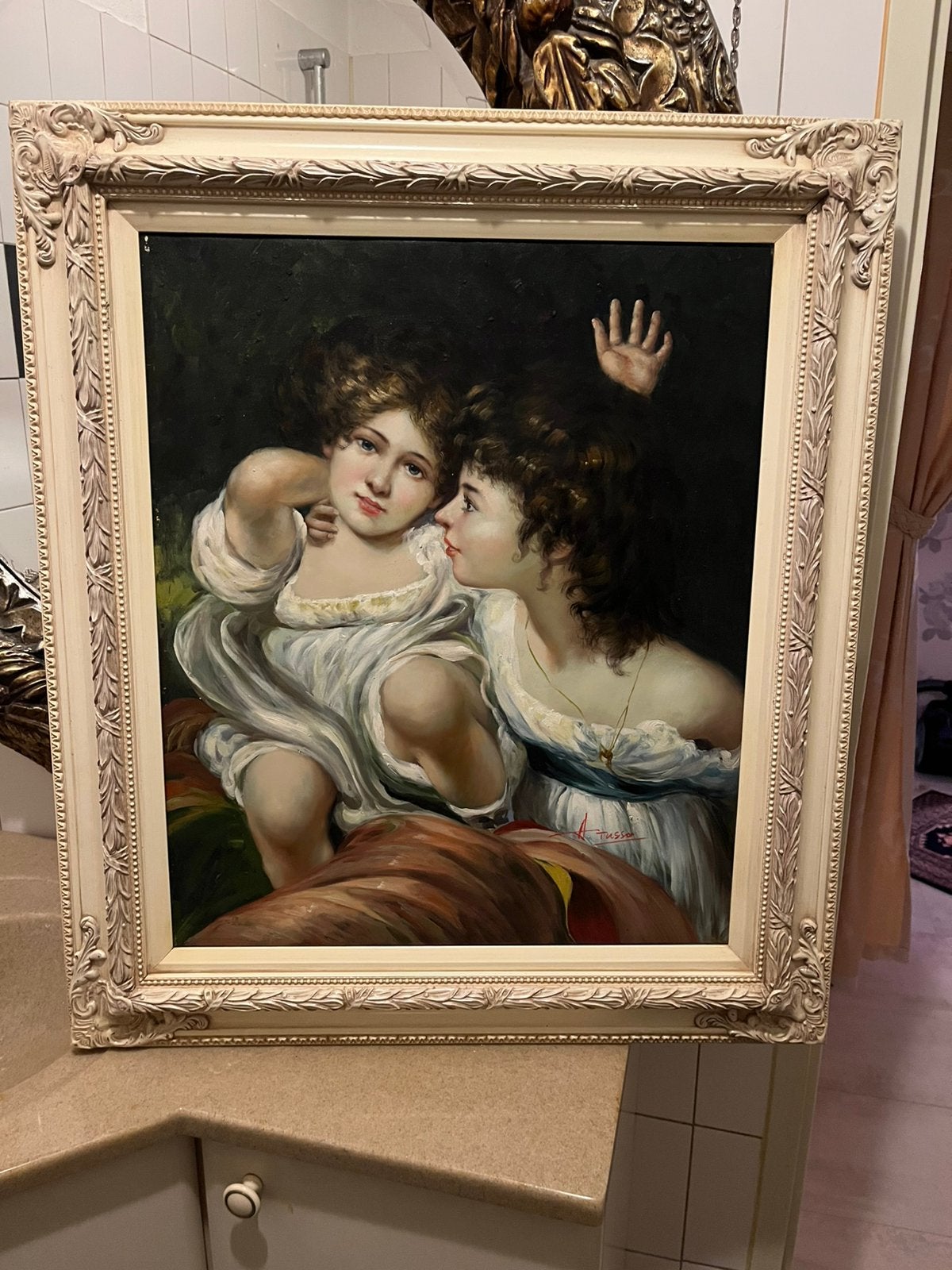 Prachtige olieverf portret schilderij, Ophalen