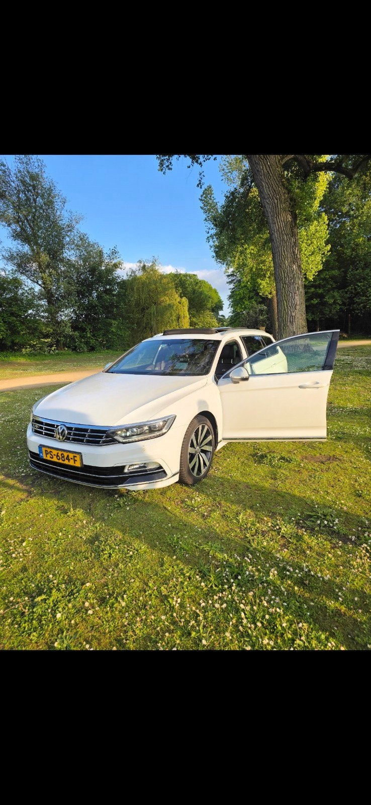 Volkswagen Passat 1.4 TSI R-line 2017 Wit, Auto's, 125 pk, Zwart, 4 cilinders, Wit