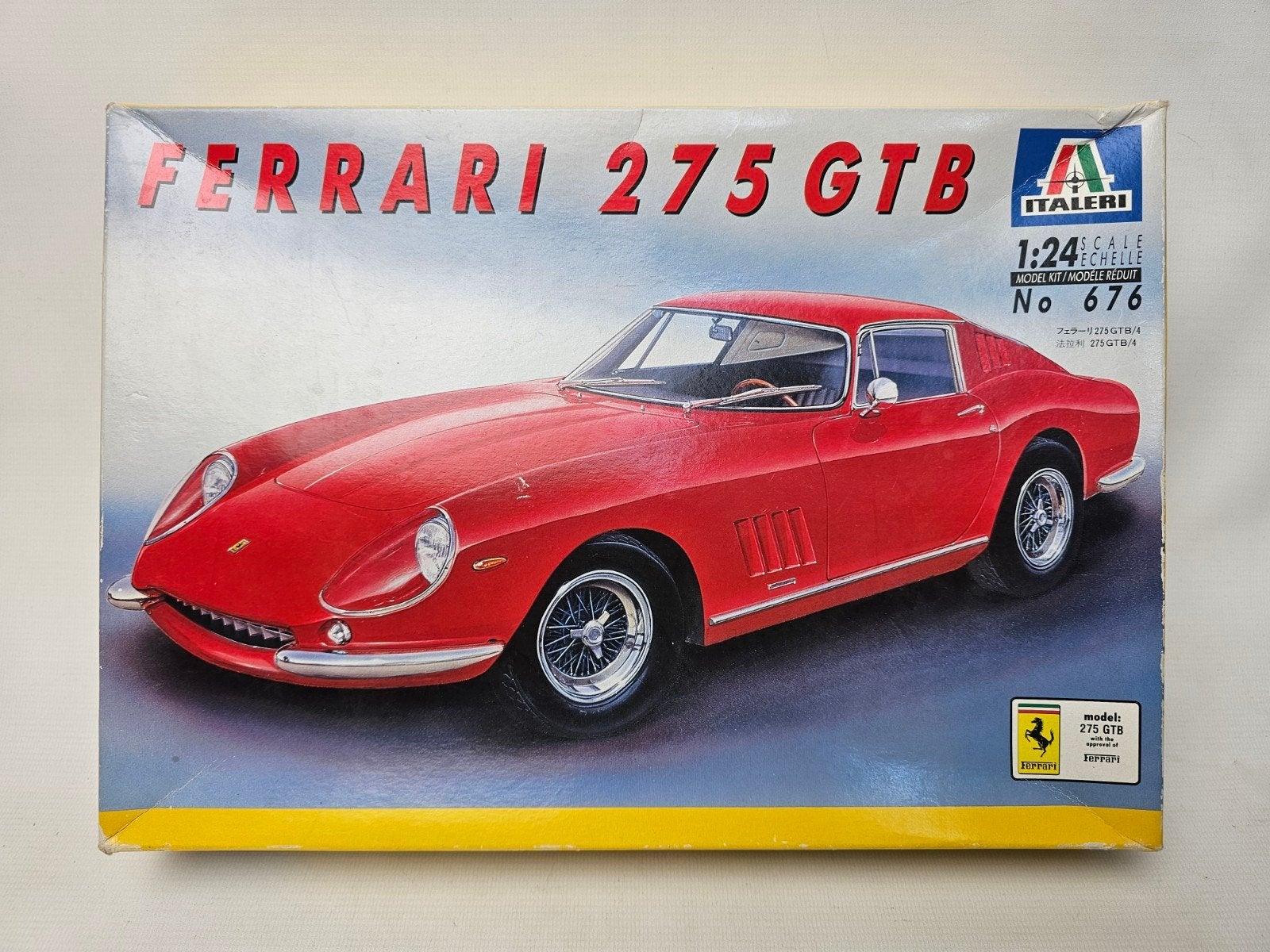 # Italeri 676 Ferrari 275 GTB 1:24 Modelbouw Auto, Ophalen of Verzenden, Gebruikt, Auto, Bburago
