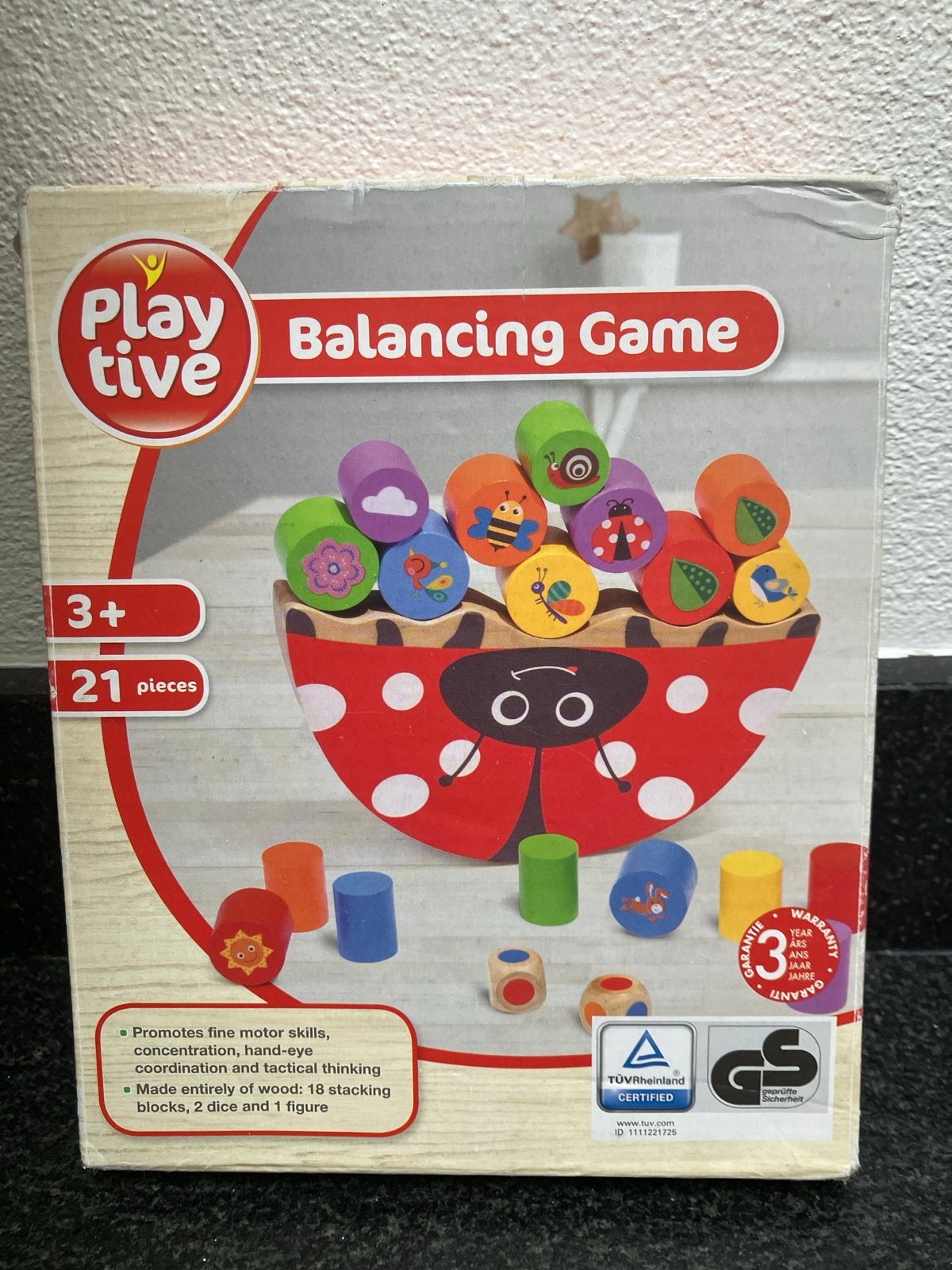 Playtive Balansspel Lieveheersbeestje - Houten Speelgoed, Ophalen, Nieuw, Bouwen